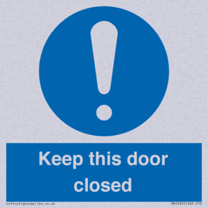 Keep this door closed